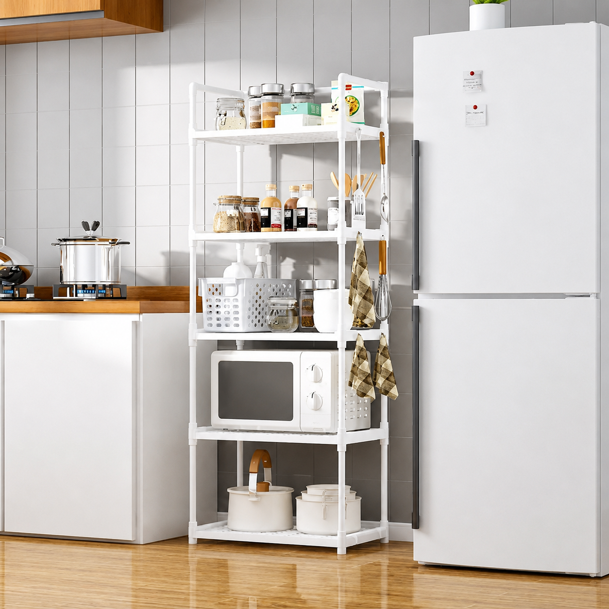 OrganiRack PRO™ - Estante Organizadora de Cocina 6 Niveles