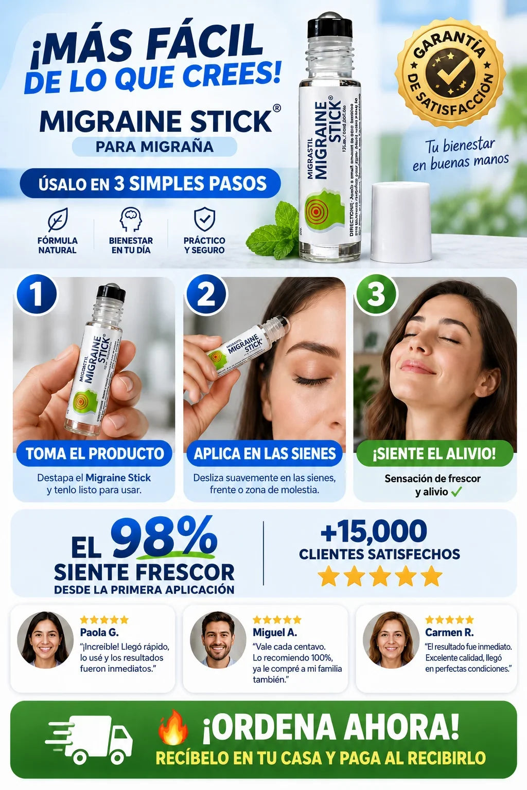 Compra 1 y Llévate 2 | Migraine Stick