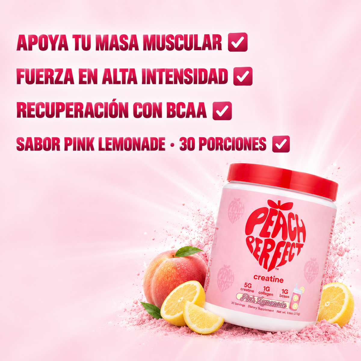 Compra 1 y Llévate 2 - Creatina Peach Perfect 272 g