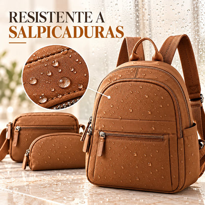 Set Bella Chic™ 3 en 1 | Mochila + Bolsa + Estuche [ÚLTIMAS UNIDADES]