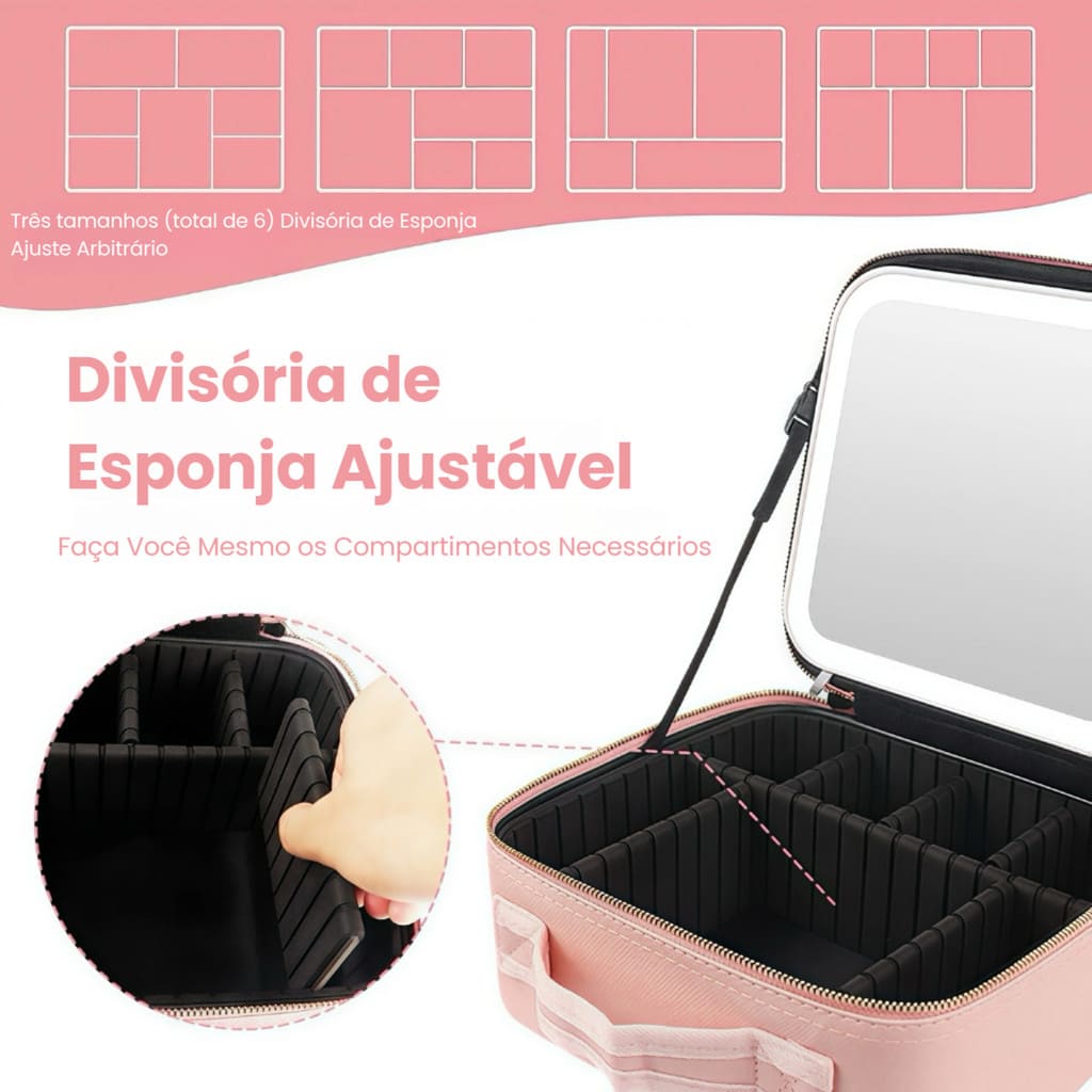 Estuche Luminaire Pro – Espejo LED de Belleza