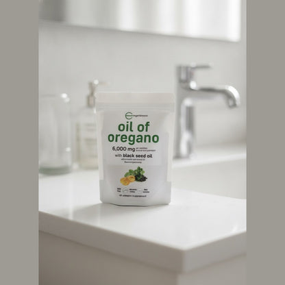 Bolsa OregaFort de aceite de orégano con semilla negra