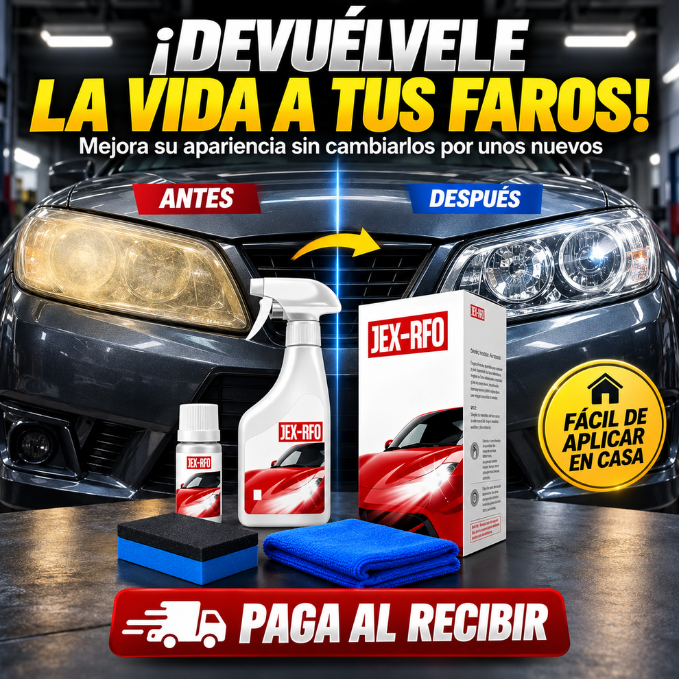 Compra 1 y Llévate 2 - Kit Restaurador de Faros Automotriz