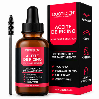 Compra 1 y Llévate 2 | Aceite de Ricino Quotidien 50 ml