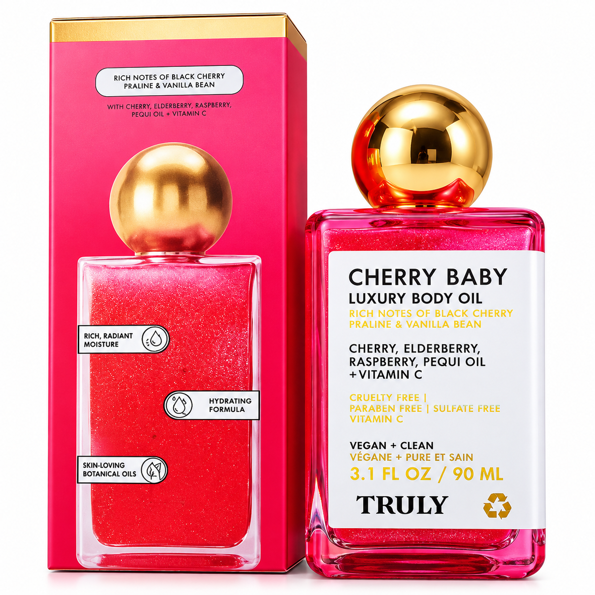 Compra 1 y Llévate 2 | Truly Cherry Baby Aceite Corporal 90 ml