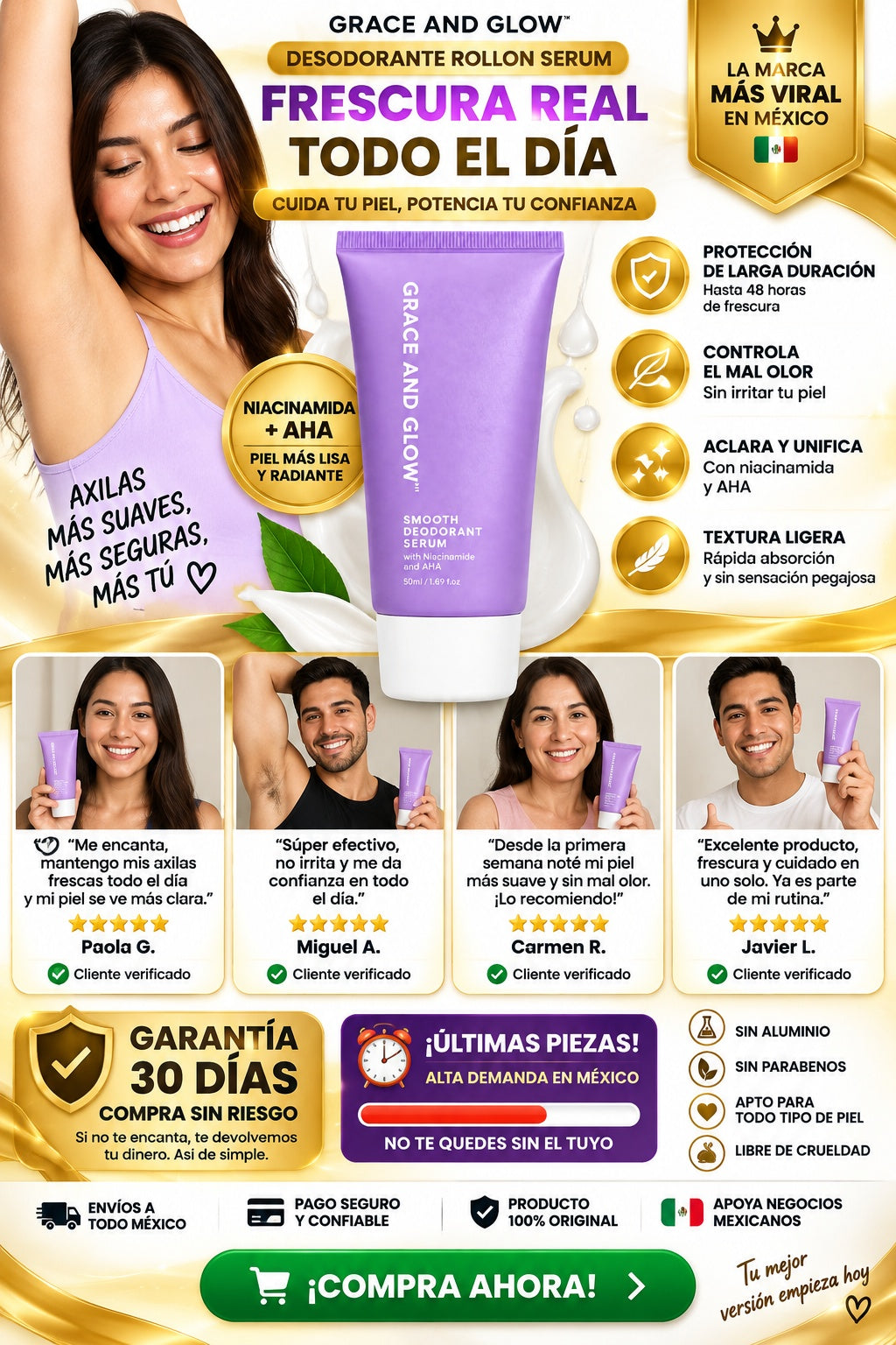 Compra 1 y Llévate 2 | Desodorante Serum Grace and Glow