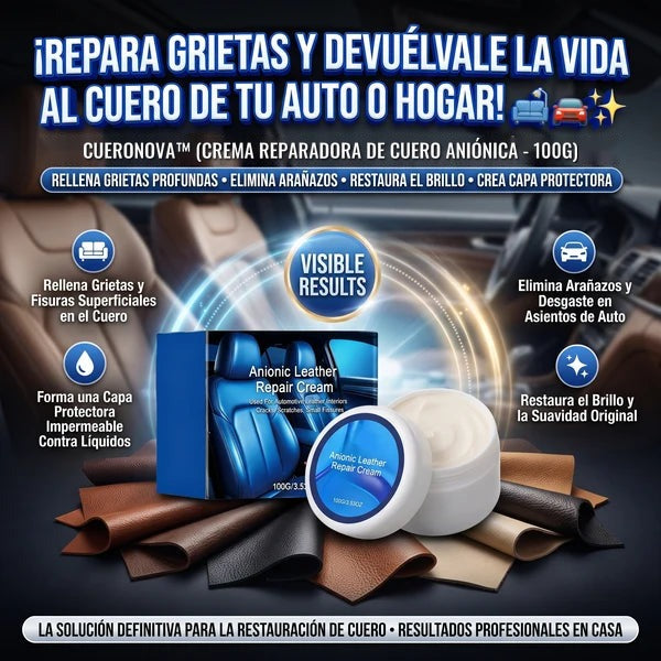 CueroNova™ Crema Reparadora de Cuero