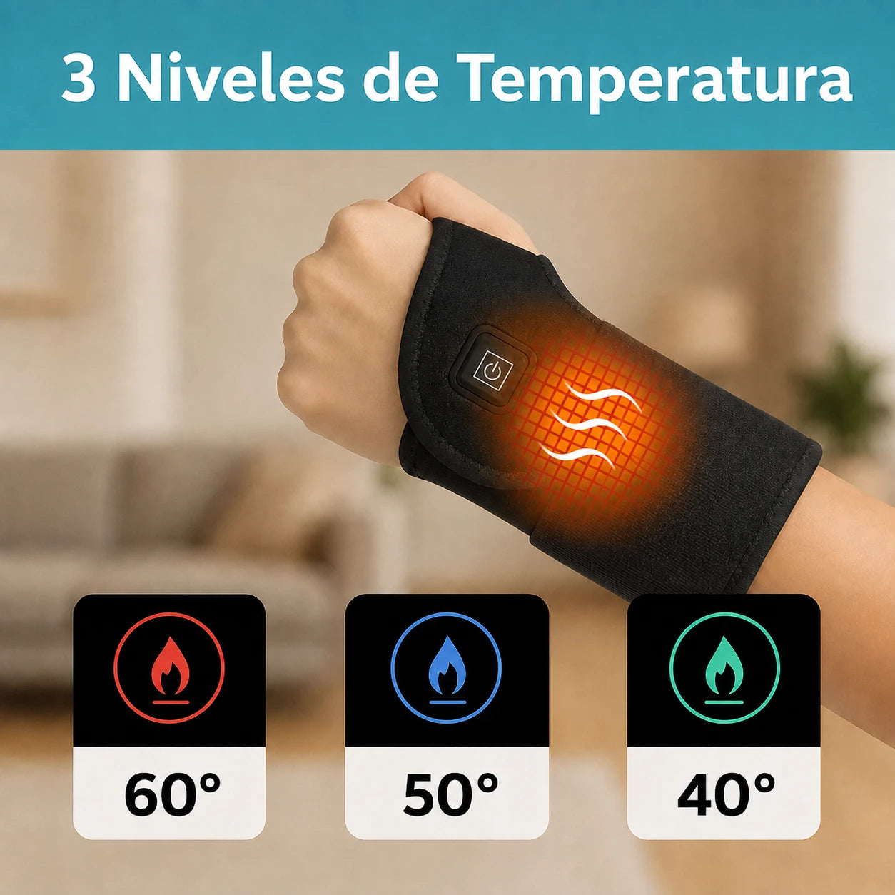 Muñequera Eléctrica Térmica ThermoFlex™