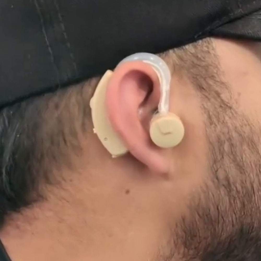 OyeBien™ puesto detrás de la oreja